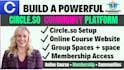 setup and design circle so online community