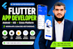 develop flutter mobile app for android and ios