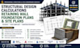 do structural design calculations retaining wall foundation plans and site plans