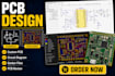 do pcb design custom pcb layout circuit diagram gerber easyeda