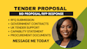 write winning bid proposal, rfp response, rfq and tender proposal