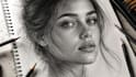 create a professional hand drawn pencil sketch