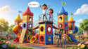 create 3d pixar style character and story illustrations