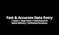 do fast and accurate data entry copy paste and excel tasks