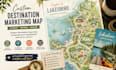 create custom destination marketing map, city tourism map, visitor guide map