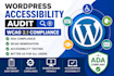 do wordpress accessibilty audit, wcag 2 1 compliance, ada, wcag remediation