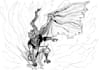 2d characters design and illustrations black white