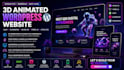 create interactive 3d wordpress website gsap elementor spline 3d threejs htmlcss