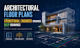 prepare architectural floor plan structural engineer drawings and mep drawings