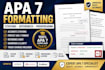 proofread, edit and format apa 7 citations