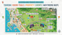 design tourism map, hiking trail, property, event maps and wayfinding maps