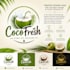 create a custom coconut logo for restaurants, cafés
