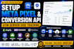setup meta pixel conversion API, GTM server side tracking for shopify