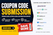 do coupon code submission and promo code submission to best coupon sites