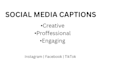 write engaging social media captions