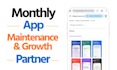 be your monthly app maintenance and growth partner