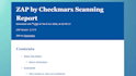 perform owasp zap security scanning and generate vulnerability reports