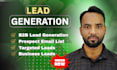 do targeted b2b lead generation, linkedin lead and email list building