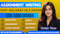 do write plagiarism free assignment with proper references