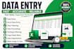 data entry, data cleaning etc