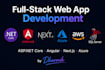 develop aspnet core and angular full stack web application