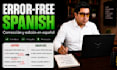 professionally proofread and edit spanish texts