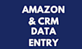do amazon product listing, CRM data entry and excel copy paste