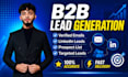 b2b lead generation and linkedin research