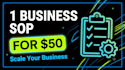 document a business processes into a clean sop