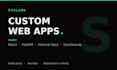 build a custom web app or internal tool