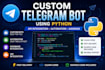 create a custom telegram bot with python and API integration