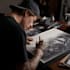 make an awesome custom lettering tattoo design sketch