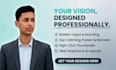 design modern logo, poster, thumbnail, and web graphics