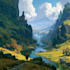 do fantasy landscape illustrations
