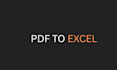 convert PDF tables to excel and format bank statements