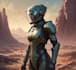 sci fi character illustration or sci fi characte