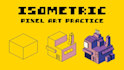 do isometric pixel art, pixel art illustration, pixel art spritesheet background