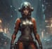 sci fi character illustration or sci fi character