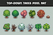 create isometric pixel art tileset, spritesheet, props object, pixel background