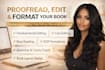 proofread memoir, fiction novels, romance bookeditor, edit your book of any type