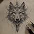 custom an abstract black tattoo design
