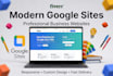 create a modern google sites website design for business