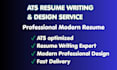 write and design an ats optimized professional resume