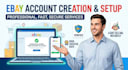 setup ebay seller account and optimize ebay listings