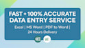 do accurate data entry and copy