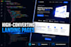 build a high converting react or next js landing page