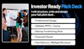 design a professional investor pitch deck presentation