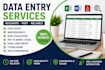 do data entry, copy paste and web research
