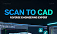 do professional reverse engineering from 3d cad scan to cad model and step file