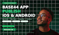 publish base44 app to ios app store and android play store capacitor cordova